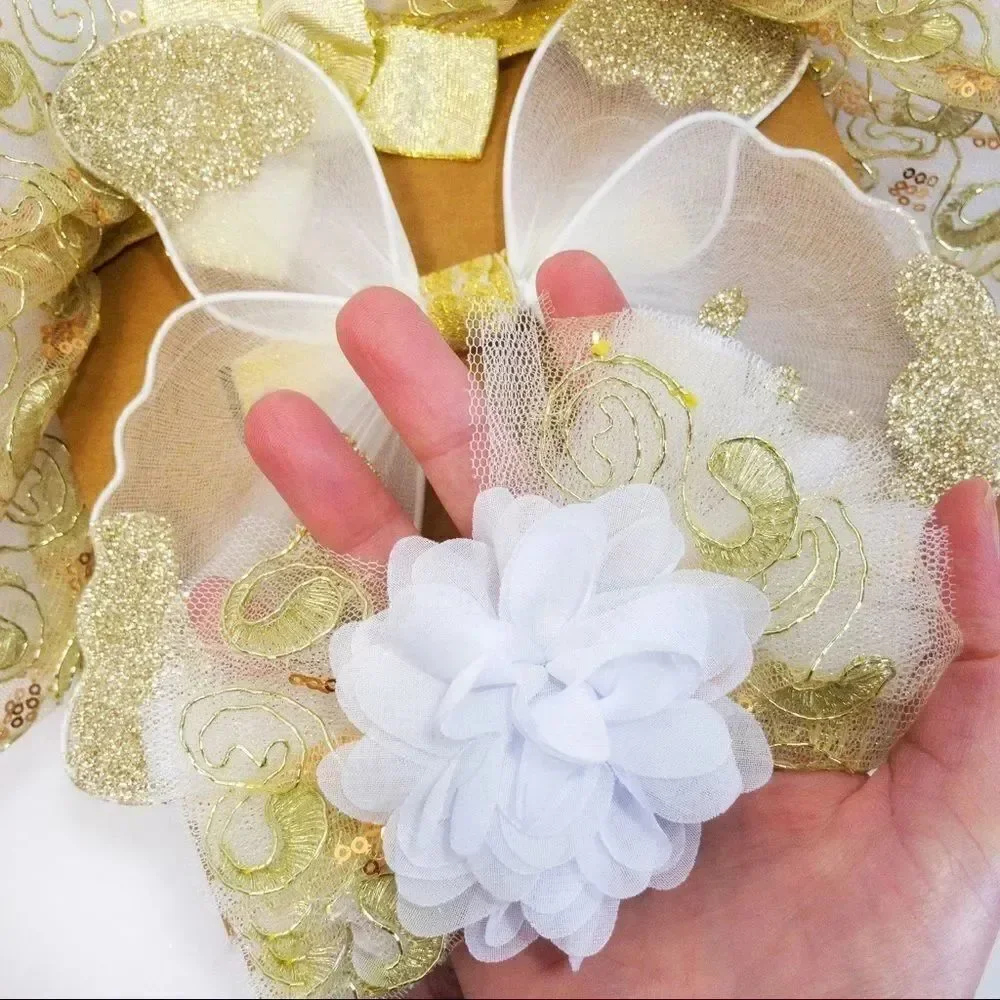 Elly & Emmy 3-Piece Angel Tutu Set Sz 0-6M